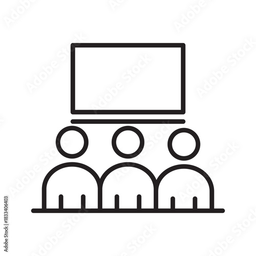 Presentation Audience Icon Group Learning Conference Attendees Presentation Seminar Workshop Meeting Event Training