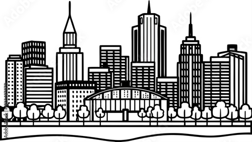 Very beautiful Nashville skyline glowing at dusk with soft, vibrant city lights, modern towers, and a calm riverfront atmosphere in a clean, non-branded stock-friendly style.