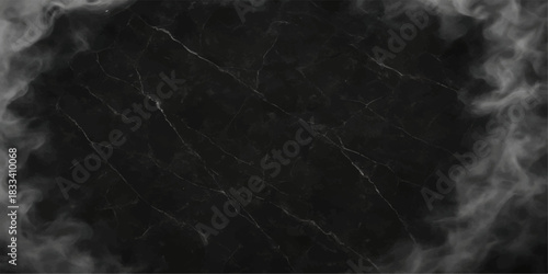Abstract dark blue smoke texture on black background, like night storm clouds or space fog