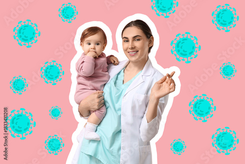 Young female pediatrician w...