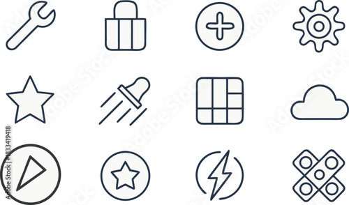 Clean ultra-minimal utility icon