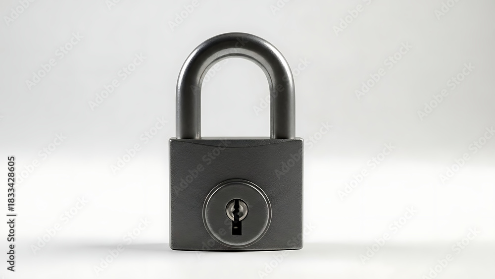 Fototapeta premium Lock icon for security and protection concept in digital and physical protection videos