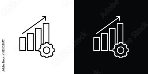 Productivity icons Vector Logo Template Illustration Design