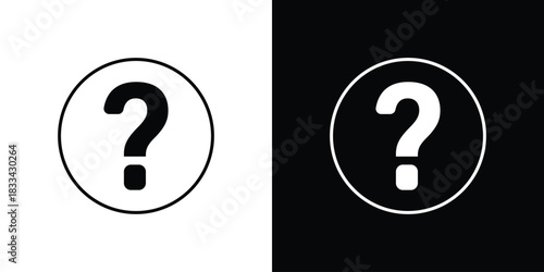 Question mark icons Vector Logo Template Illustration Design