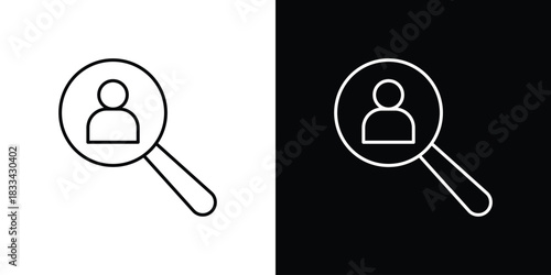 Recruitment icons Vector Logo Template Illustration Design
