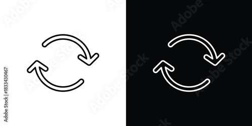 Refresh icons Vector Logo Template Illustration Design