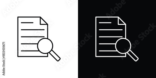 Research icons Vector Logo Template Illustration Design
