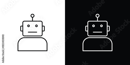 Robot icons Vector Logo Template Illustration Design