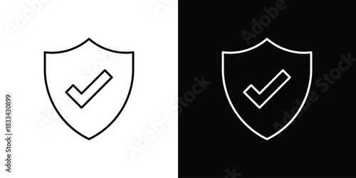 Safe icons Vector Logo Template Illustration Design