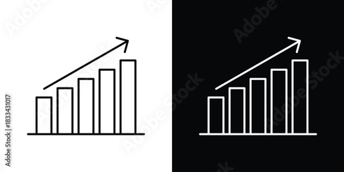 Sales growth icons Vector Logo Template Illustration Design