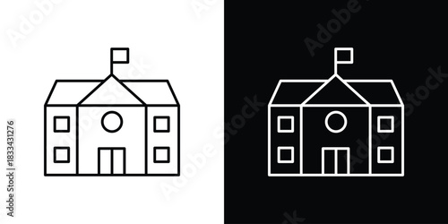 school icons Vector Logo Template Illustration Design