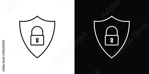 Security lock icons Vector Logo Template Illustration Design