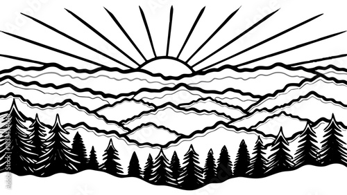 Very beautiful autumn sunrise over the Great Smoky Mountains, featuring glowing ridges, warm seasonal colors, and soft atmospheric layers that create a serene natural panorama.