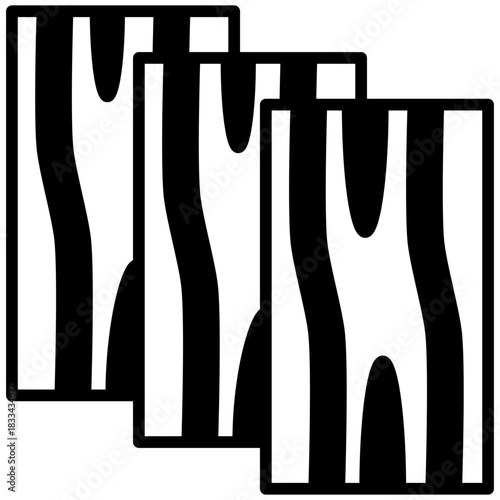 Plank Glyph Icon, Mini Illustration Relate To Carpentry, Wood Industry. Use For Modern Concept, Ui, Ux Web And App Development.