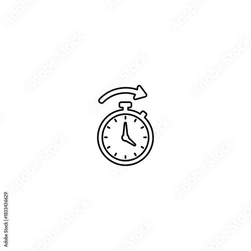 Waiting icon flat vector design.