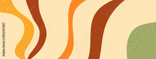 Groovy color lines with texture.