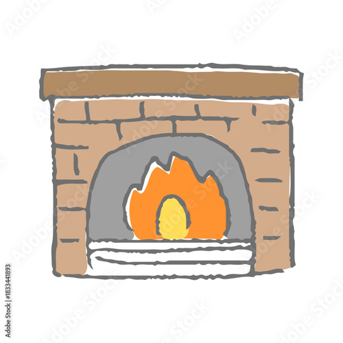 クリスマス　小物　暖炉
　
