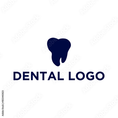 Modern Tooth Logo Design - Dental Clinic, Oral Care, and Dentistry Vector Icon	