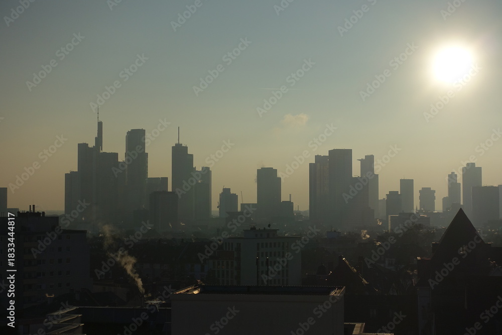 Fototapeta premium Skyline von Frankfurt