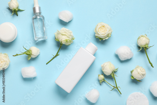 Composition with white rose...