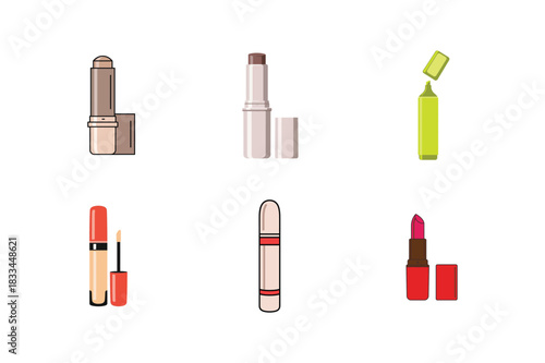 Women’s Beauty & Fashion Accessories Vector Set