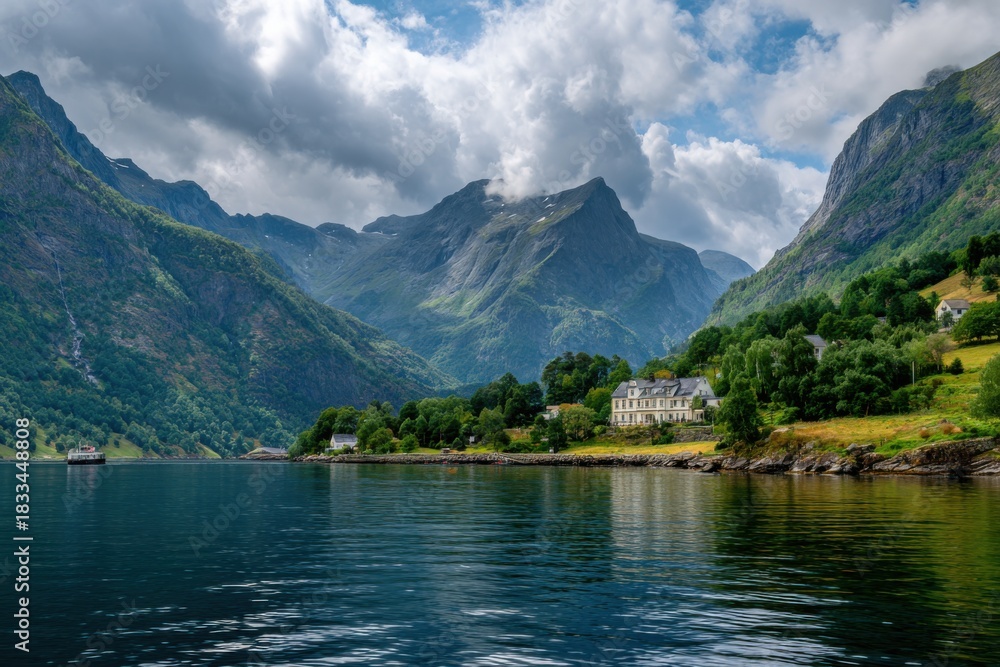 Fototapeta premium Majestic Fjord Landscape