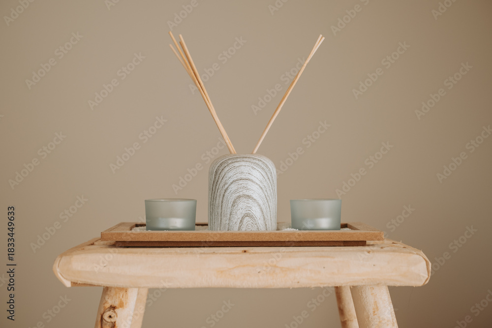 Fototapeta premium Scène de décoration naturelle et minimaliste