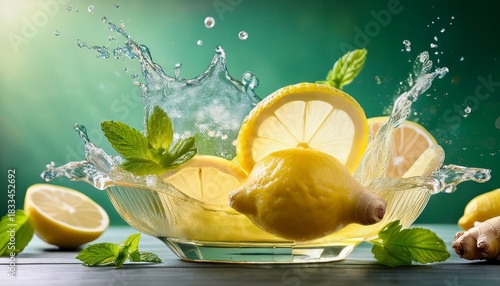 refreshing lemonade with fresh ginger and citrus splash n summer thirst quencher