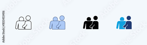Empathy Multiple Icon Illustration Vector