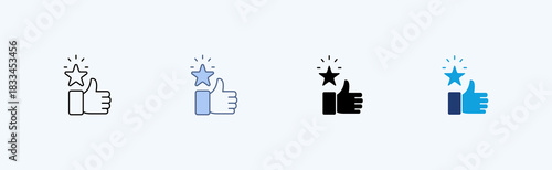 Appreciation Multiple Icon Illustration Vector