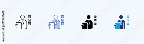 Accountability Multiple Icon Illustration Vector
