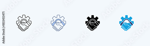 Relationship Multiple Icon Illustration Vector