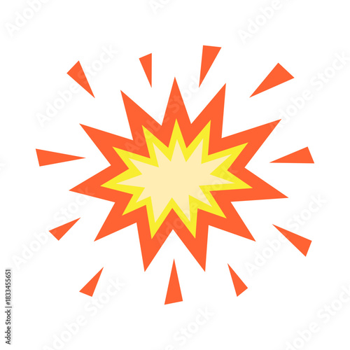 Spark explosion. Comic book explosion.