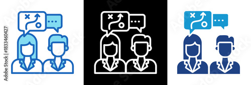 Communication Strategy triplestyle icon