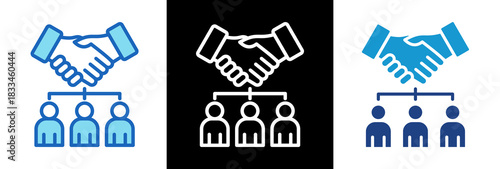 Relationship Building triplestyle icon