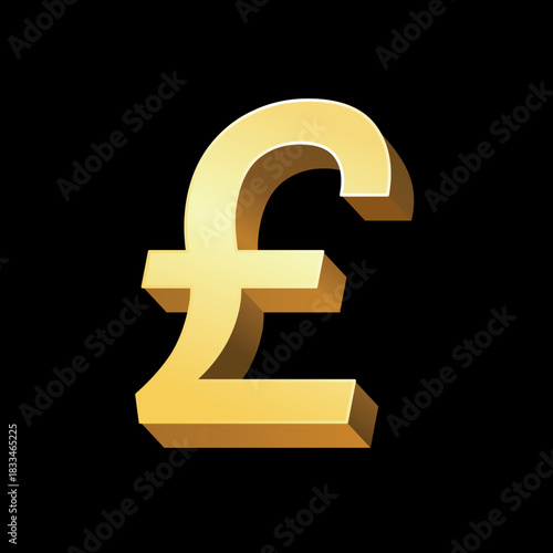 Pound sterling vector illustration, pound sterling icon, pound symbol, money icon for business and finance 