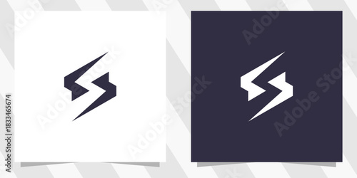 letter s logo design vector