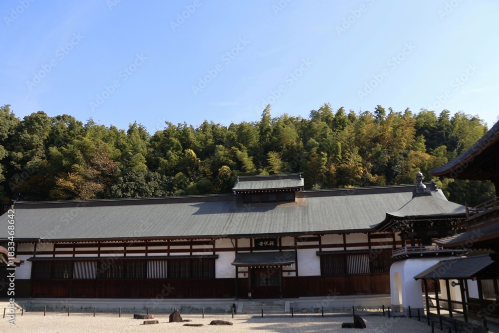 Obraz premium 宇宙山乾坤院、枯山水の庭