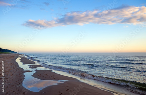 Reflections in the Wave Ponds at Twilight