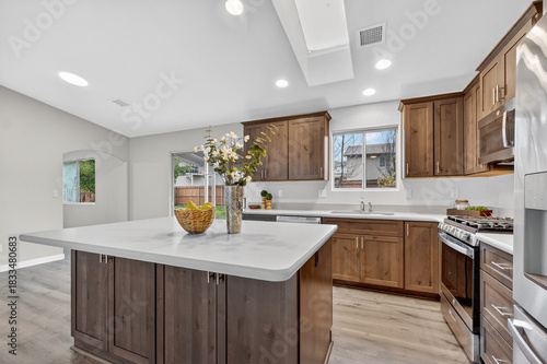 Inviting Culinary Gathering Area, Charming Kitchen With Wooden Accents And Functional Design