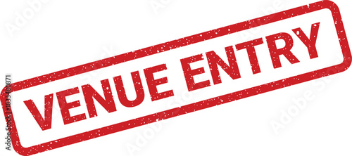 Official event entry designation stamp with a textured appearance indicating authorized access for participants