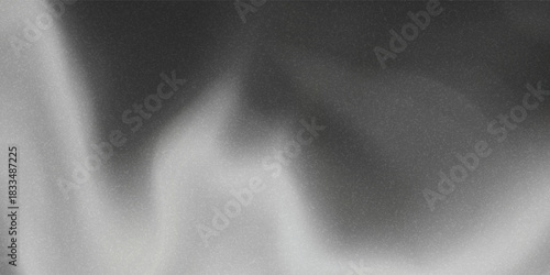 smooth black white background gray gradient with grainy texture and soft transitions between light and dark tones.