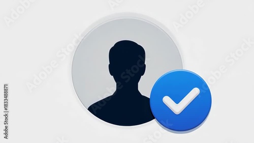 Profile Verification: Animated Checkmark, Glow, and Loading Icon