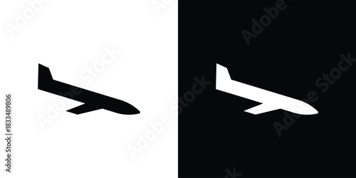 Arrival icon, silhouette pictogram. black icon set
