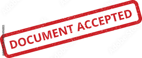 Grunge red rubber stamp displaying DOCUMENT ACCESS DENIED for security or privacy notifications