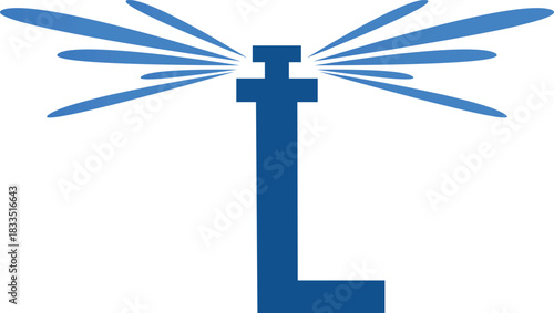 letter l with irrigation icon