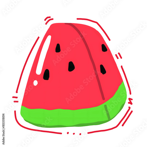 illustration of watermelon