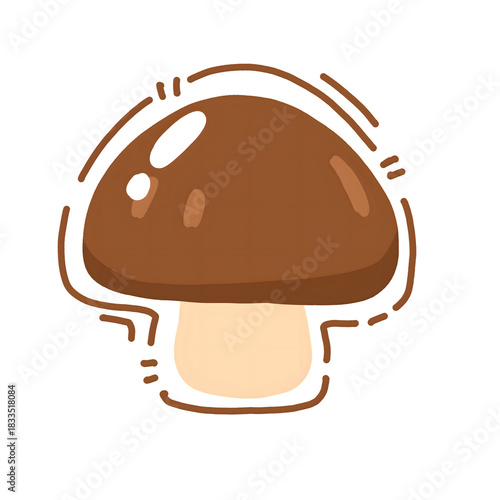vector illustration of a mushroom