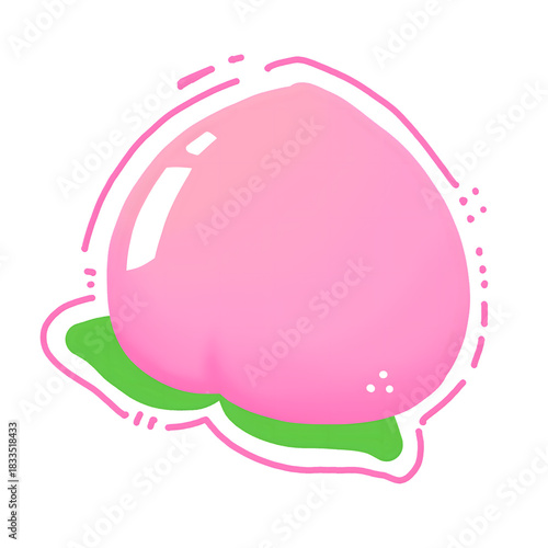 pink bubble peach