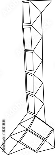 Geometric giraffe
